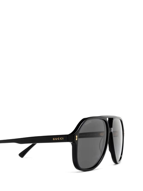 Gucci GG1042S 60 Grey & Black Sunglasses .